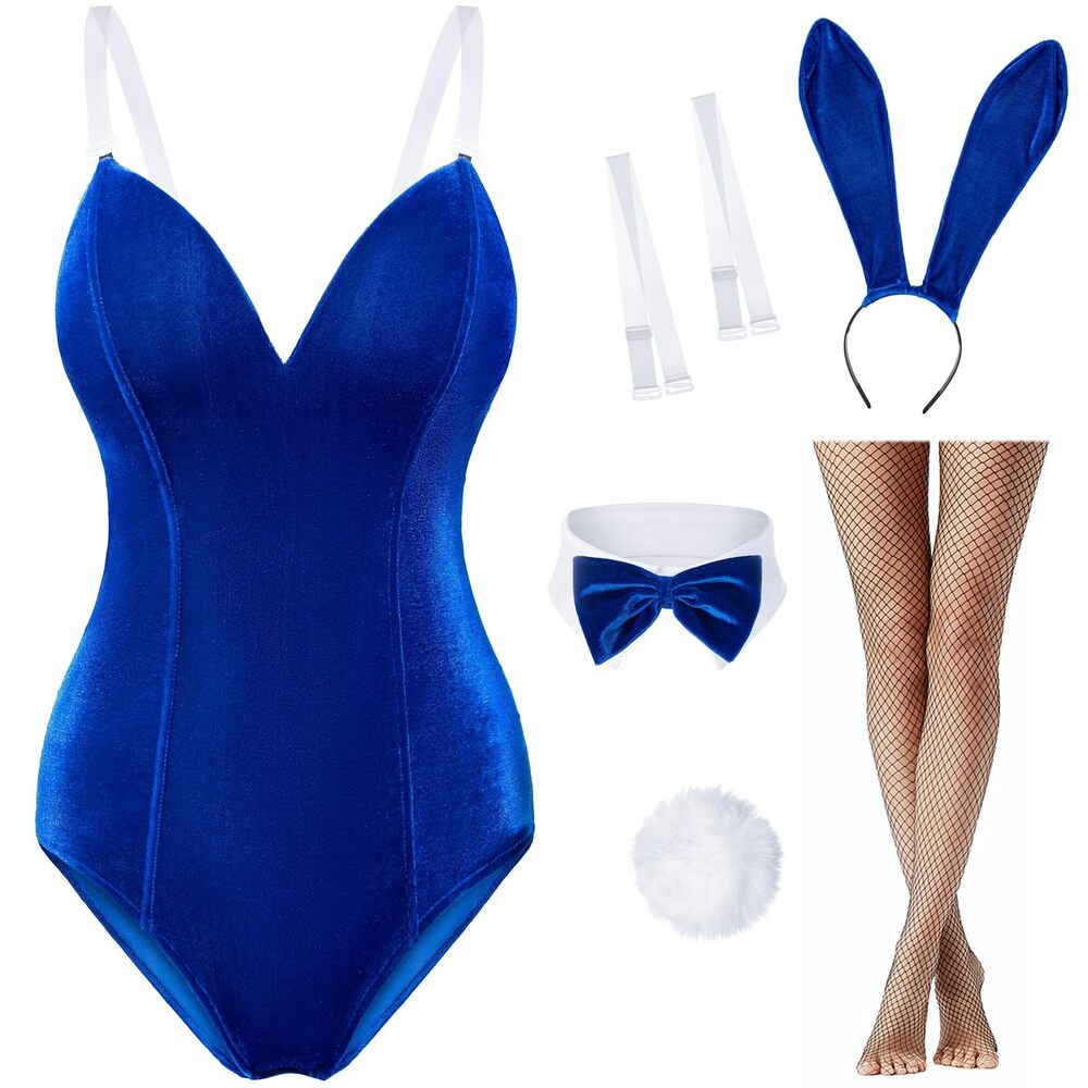 1264 Velvet Bunny Costume Bunny Girl Suit Costume Senpai Cosplay One Piece